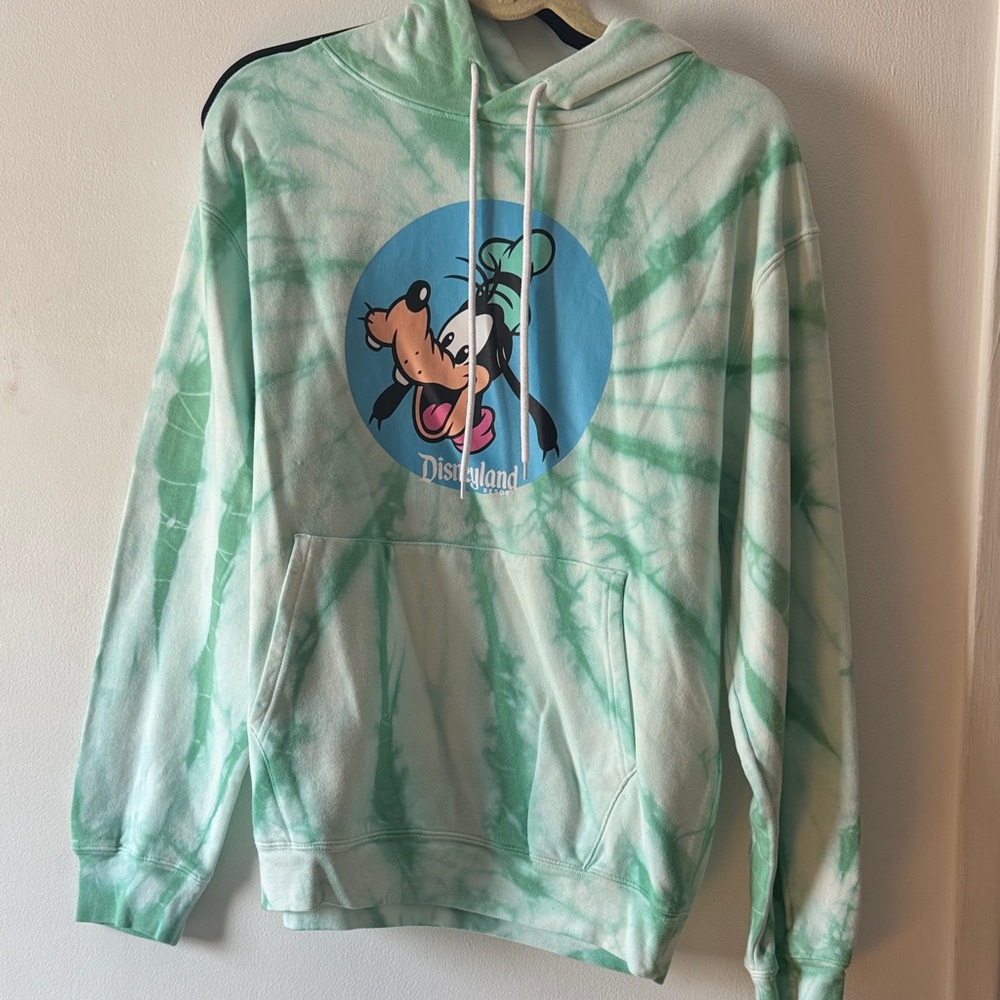 Disneyland Goofy Green Tie-Dye Hoodie